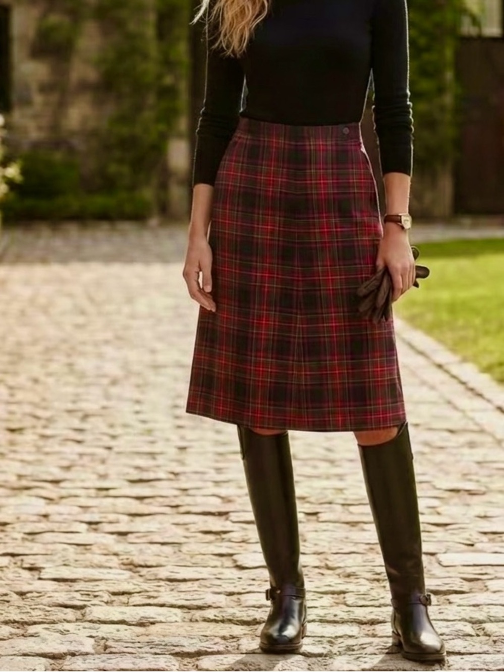 Ralph Lauren wool plaid skirt - Size 8